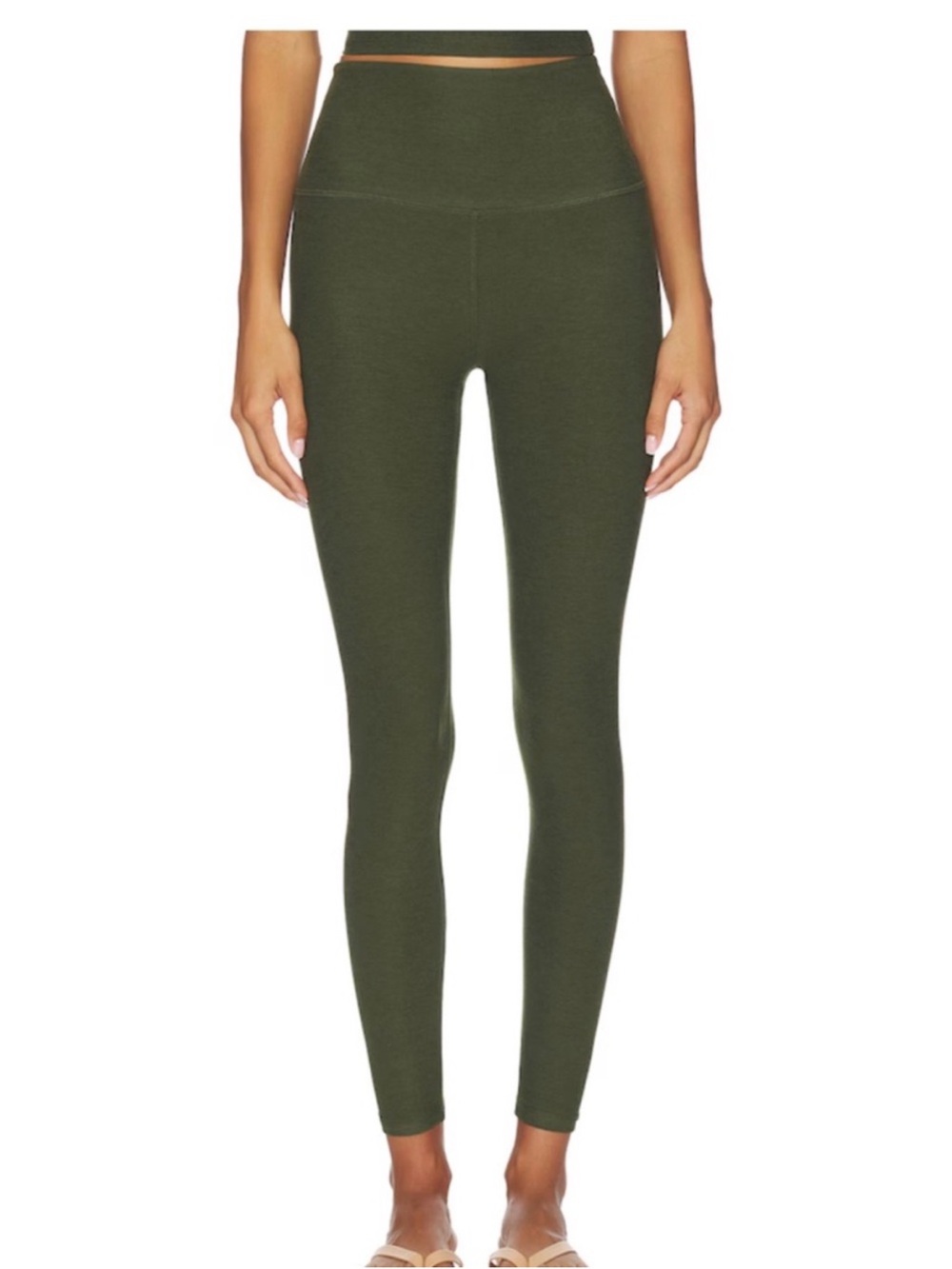 Beyond Yoga Olive Green Space Dye Leggings